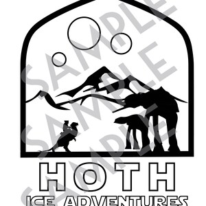 Hoth Ice Adventures SVG