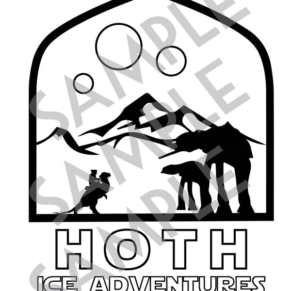 Hoth Ice Adventures SVG