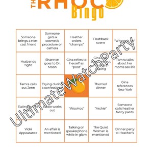 Real Housewives of Orange County Bingo - 5 pack