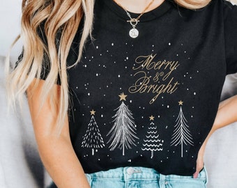 Merry Christmas Tree Tee Shirt, Christmas Shirt, Christmas Tree Shirt, Christmas T-shirt, Xmas Shirt, Xmas T-shirt, Xmas Tee