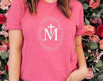 Marian Shirt, Catholic Shirt, Catholic Tee, Mary Shirt, Trad, Catholic T-shirt, Catholic Gift, Marian Tee, Mary Tee