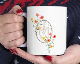 Marian Mug, Catholic Gift, Catholic Mug, Catholic Cup, Catholic Stuff, Catholic Women