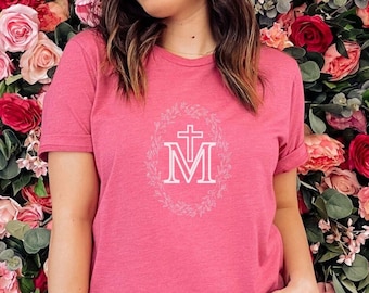 Catholic Shirt, Catholic Tee, Catholic T-shirt, Catholic Gift, Catholic Women, Marian Tee, Marian Shirt, Mary Shirt, Mary Tee, Catholic Gift