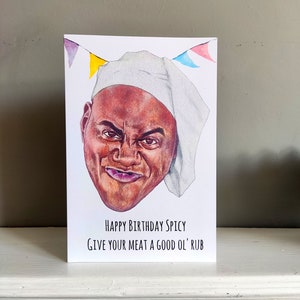 Ainsley Harriott Birthday Card Drawing