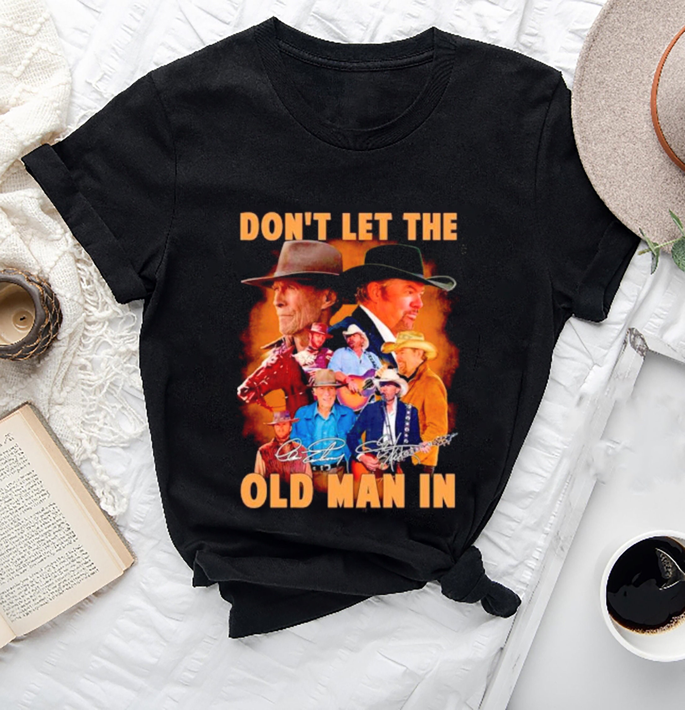Dont let the old man in Clint Eastwood and Toby Keith Shirt, Memorial Shirt