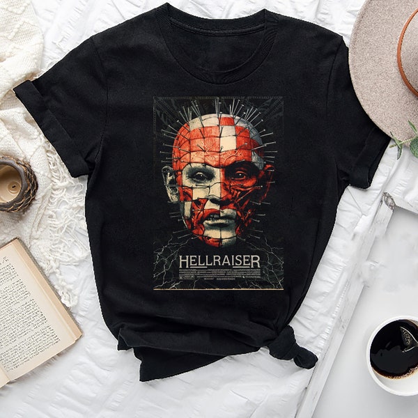 Vintage Hellraiser Pinhead T-Shirt, Hellraiser Shirt, Pinhead Shirt Fan Gift, Hellraiser Graphic Tee, Hellraiser Movie Shirt