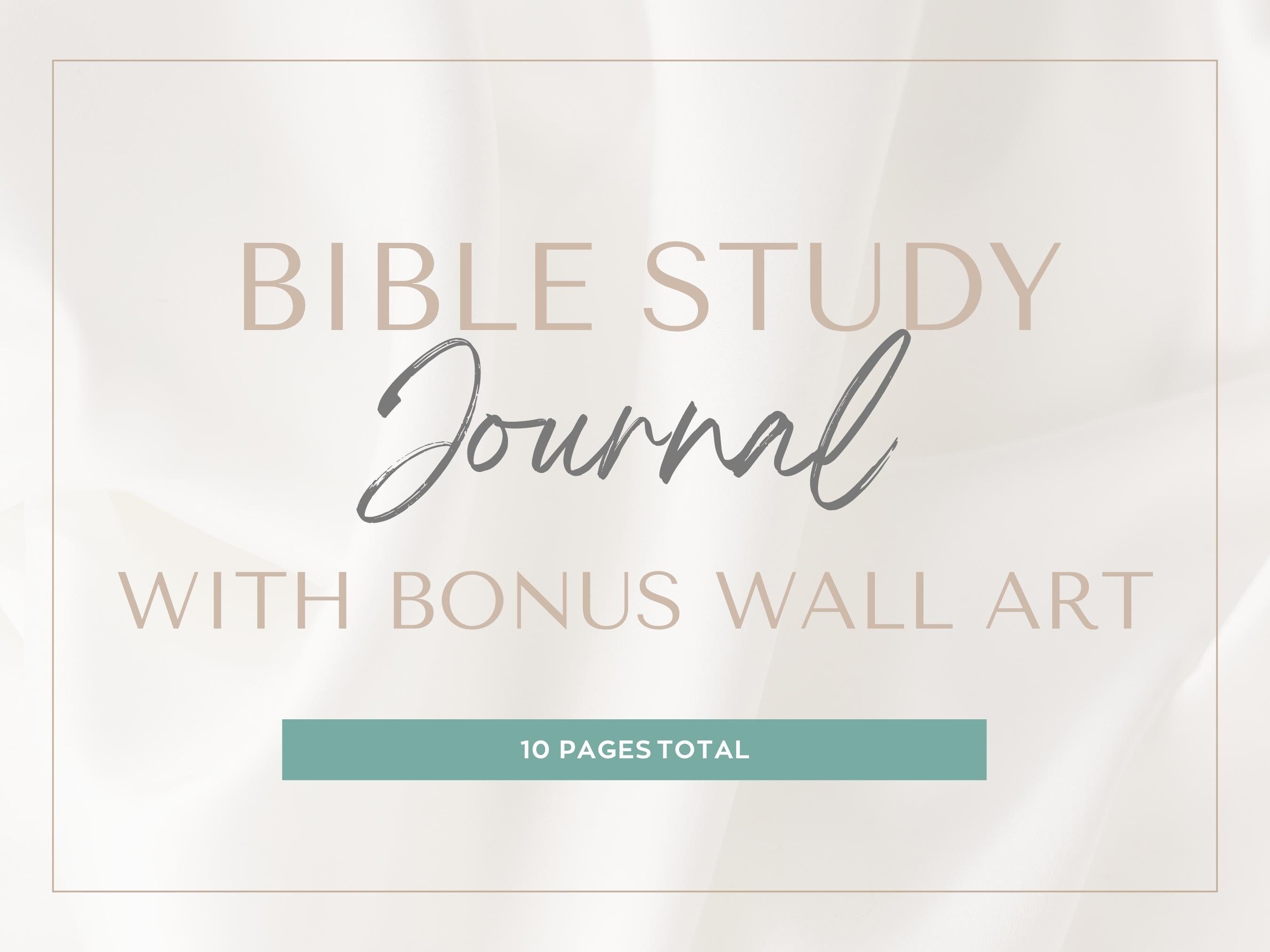 Bible Study Journal, Printable Bible Journal, Digital Bible Journal - Etsy