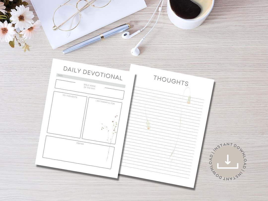 Bible Study Journal, Printable Bible Journal, Digital Bible Journal - Etsy