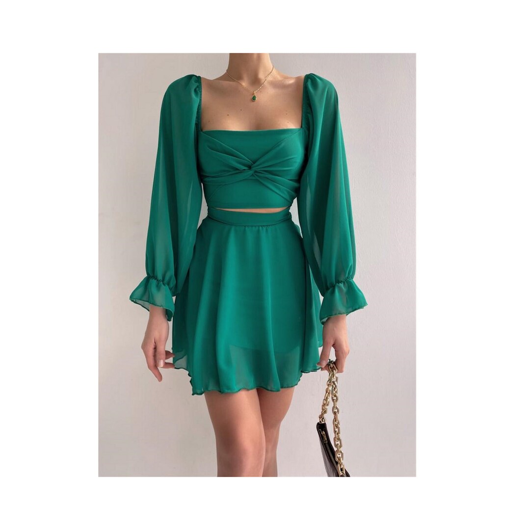 Emerald Green Organic Cotton Dress