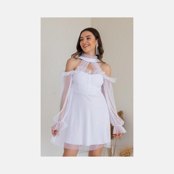 4x white dress cheap