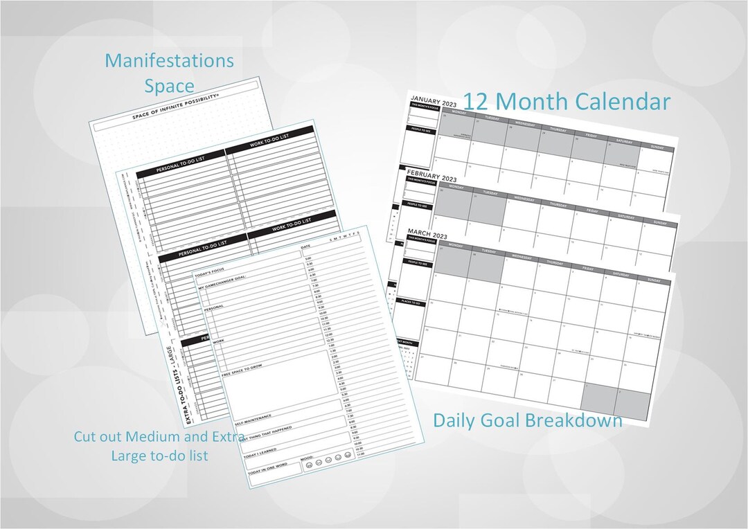 Breathless Digital Planner 2023 2024 Etsy