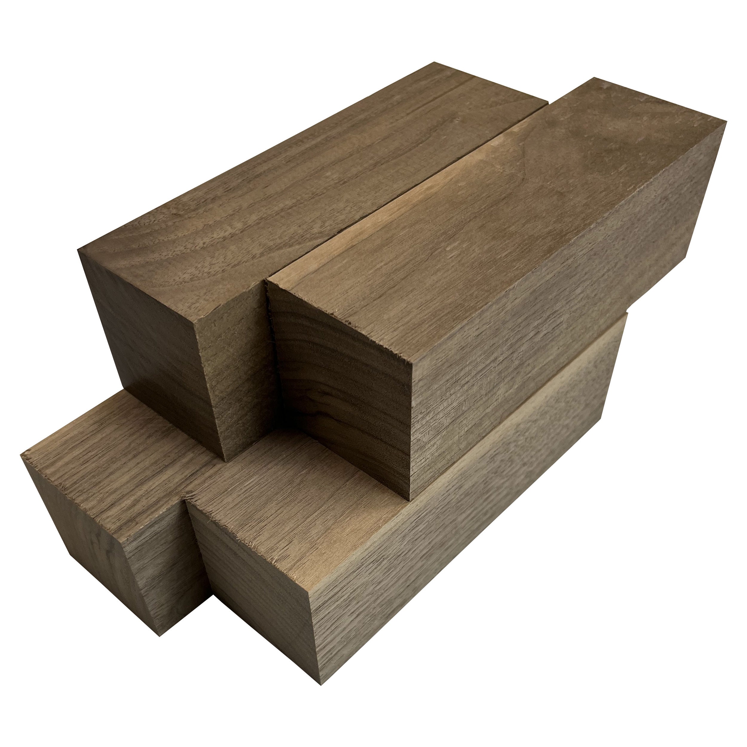 3 Pack Set, Black Walnut Lumber Board, Turning Wood, 2" X 2