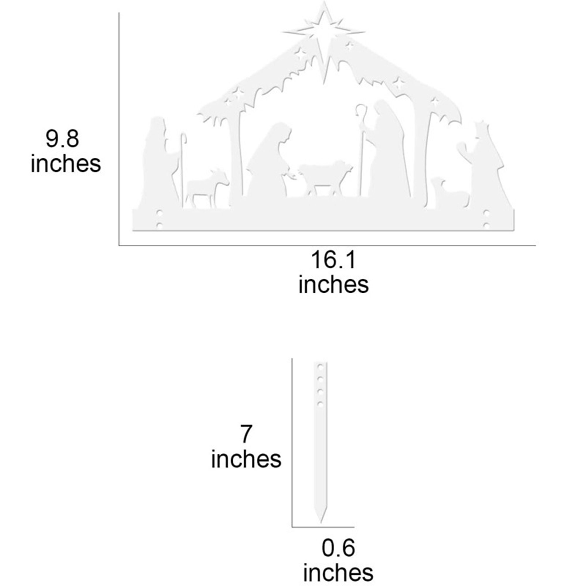 Large Nativity Setnativity Set Outdoormetal Nativity Set for Etsy