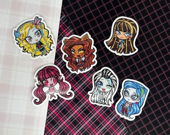 Monster School Girl Sticker Pack MH