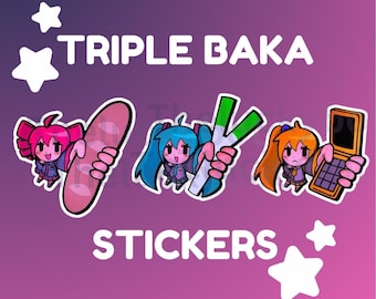 Triple Baka Vocaloid Stickers