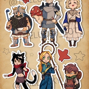 Delicious in Dungeon Stickers