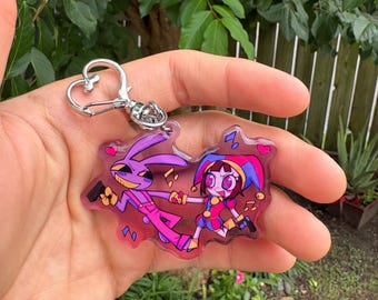 TADC FunnyBunny Keychain Pomni And Jax Amazing Digital Circus
