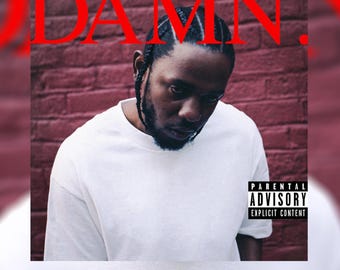 Kendrick Lamar DAMN Album Cover Art Print – Hip Hop Poster