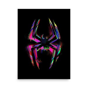 Spider-Man Across the Spider-Verse Glitched | High Quality Poster