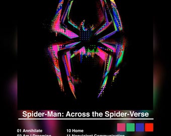 Spider-Verse Soundtrack Poster – Metro Boomin Album Cover Print | Hip Hop Wall Art