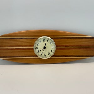 Matte Finish Surf Board Clock