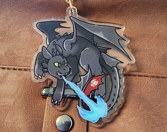 Toothless Acrylic Keychain (How to Train your Dragon)