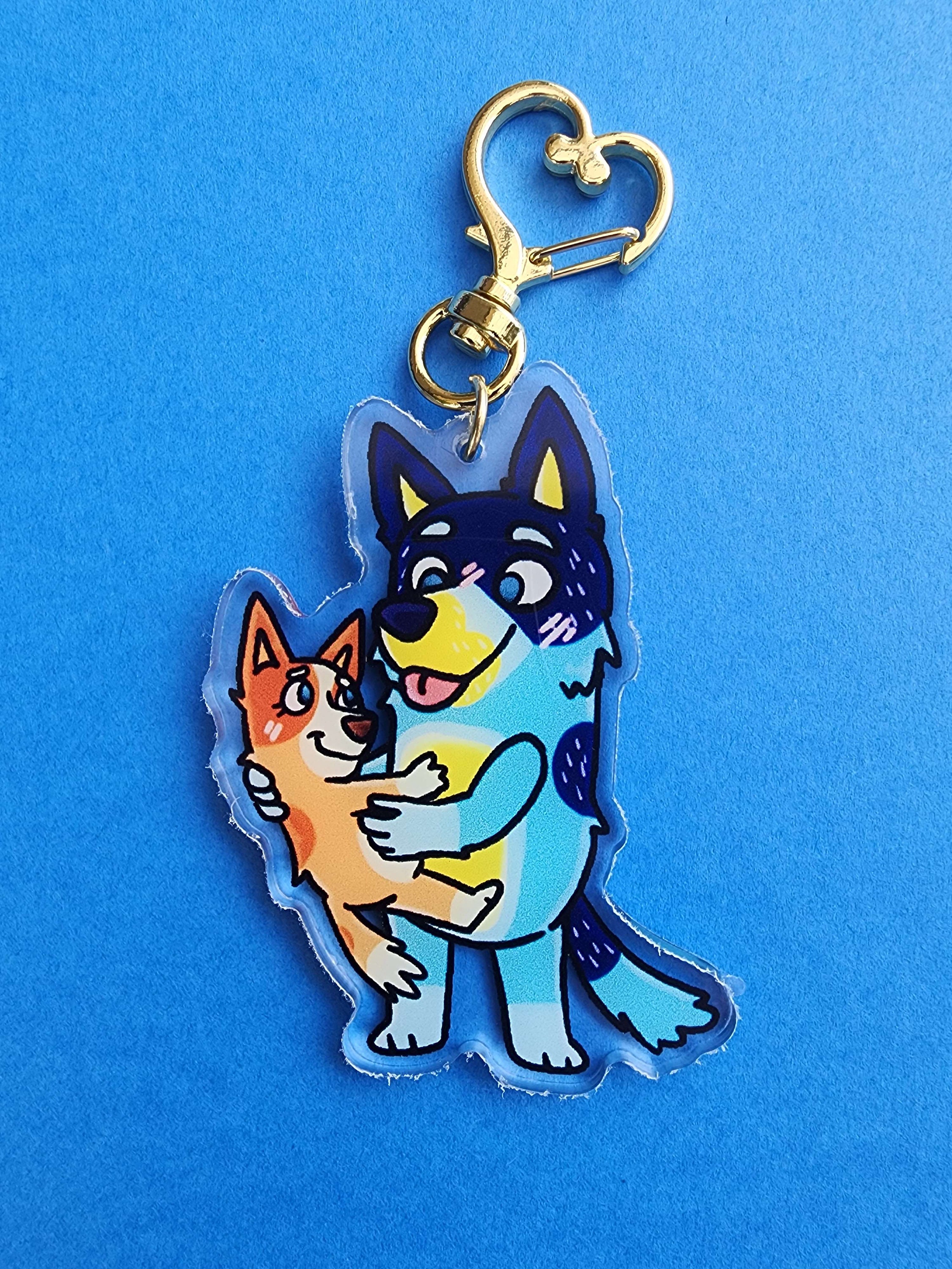 Bluey Keychains (bingo+bandit) (chili+bluey) - Etsy