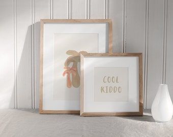 Boho Nursery Prints: Gender Neutral Wall Art Set (Digital Download)