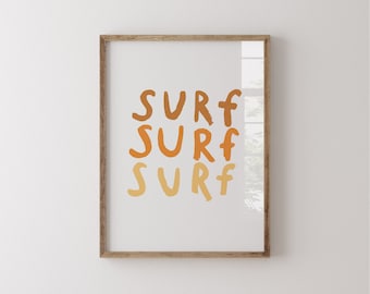 Surf Nursery Print – Coastal Kids Room Decor, Beach Wall Art for Baby DIGITAL DOWNLOAD