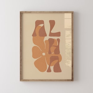 Aloha Flower Print: Tropical Hawaii Wall Art (Digital Download)
