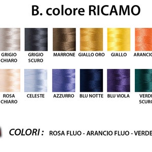 NOME RICAMATO / Toppa personalizzata da cucire o termoadesiva / Patch con nome diversi colori e misure / Applicazione in tessuto ricamata immagine 3