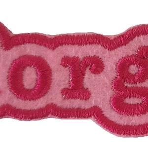 EMBROIDERED NAME / Personalized patch to sew or iron-on / Patch with name in different colors and sizes / Embroidered fabric application SAGOMATO