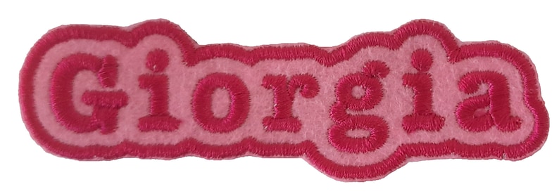EMBROIDERED NAME / Personalized patch to sew or iron-on / Patch with name in different colors and sizes / Embroidered fabric application SAGOMATO