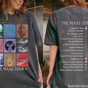 Sarah J. Maas Eras Tour Shirt, The Mass Tour Shirt, Acotar Shirt, Crescent City Merch, Throne of Glass Merch, SJM Fan Apparel, ROM1026