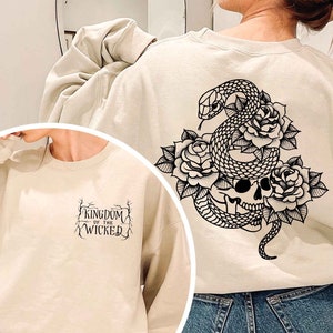 Kingdom Of The Wicked Sweatshirt Hoodie T-shirt | KOTW | Zoals hierboven Dus hieronder| Woede, Kerri Maniscalco shirt, bookish shirt, bookworm gift