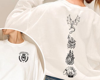 Katmere Academy Logo Sweatshirt Hoodie Tee, Tracy Wolff Crave Series, Vampire Shirt, Crave Series, Bookish, Romance Reader, Fantasy Reader
