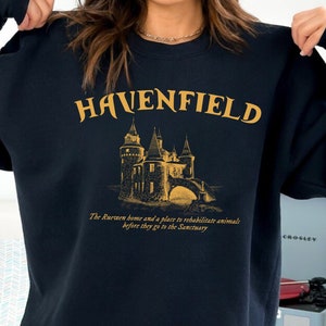 Havenfield Crewneck Sweatshirt Hoodie T Shirt, Keeper Of The Lost Cities Inspired, Foxfire Academy Sweatshirt, Book Lover Gift, Bookworm Tee