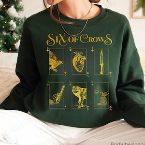 Six Of Crows Sweatshirt, Kaz Brekker Shirt, Crooked Kingdom, Book Lovers Shirt, Inej Ghafa, Six Of CrowsShirt Cadeau voor fans