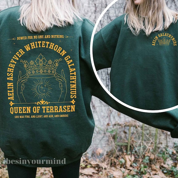 Queen of Terrasen Throne of Glass Tee, Fire Breathing Bitch Queen, Aelin Galathynius, Sarah J Maas Tee, Crescent City Shirt