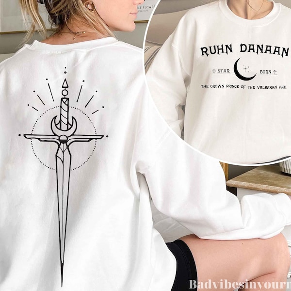 Ruhn Danaan Crown Sweatshirt, Crescent City Ruhn Sweatshirt, Crescent City Series Shirt, Acotar Sweatshirt, Bookish Shirt Gift