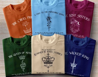 The Folk of the Air sweatshirt hoodie T Shirt, The Cruel Prince Shirt, The Queen of Nothing Shirt, Bookish shirt, bookworm, bookish shirt
