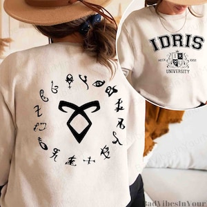 Idris University Sweatshirt Shirt, Shadow, Bookish shirt, City of Bones, Clockwork Prince, Gift For Her, Unisex Shirt, Book Lover Shirt