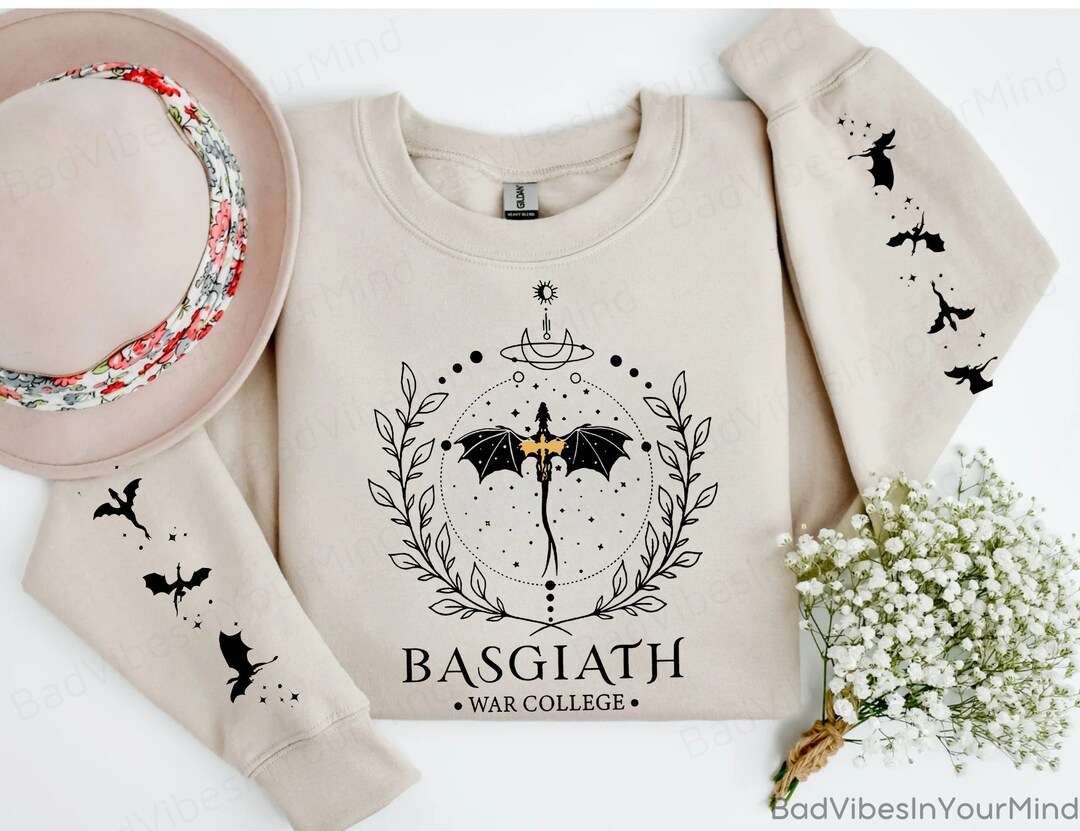 Unisex Gold Dragon Fourth Wing Sweatshirt Basgiath War College Double-side Hoodie Dragon Rider Bookish Sweater Trendy Fans Sweatshirts Buy Cheaply On