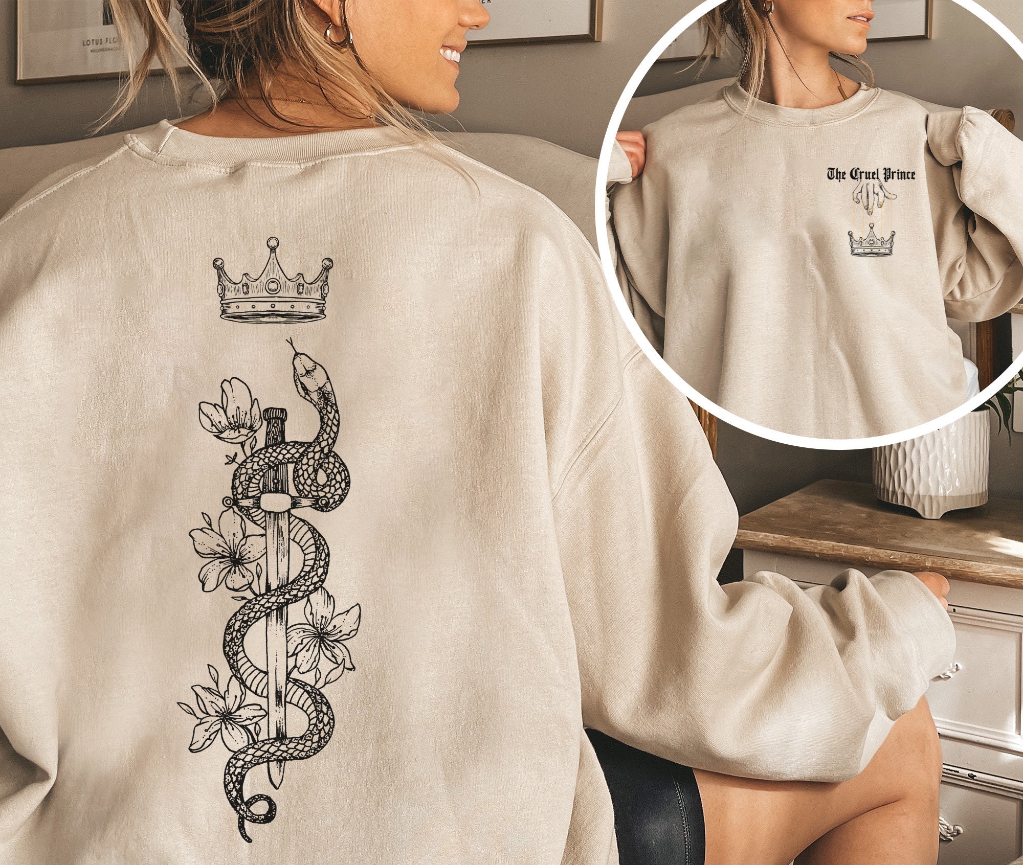 The Cruel Prince Shirt Crewneck Sweatshirt, the Folk of the Air Sweatshirt,  Cardan Greenbriar Shirt, Jude and Cardan Shirt, Bookish Gift - Etsy Israel