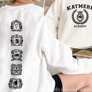 Katmere Academy inspired Sweatshirt Hoodie shirt, Tracy Wolff Crave Series, Vampire Shirt, Crave Series, Bookish, Romance Reader, bookish
