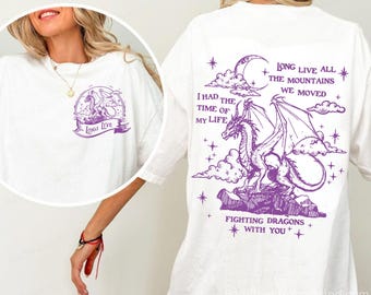 Ik had de tijd van mijn leven Fighting Dragons With You Sweatshirt, drakentrui, kasteelhoodie, ventilatorsweater, Fighting Dragons-sweater