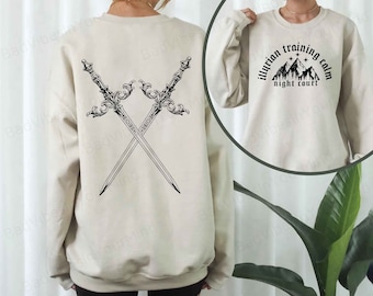 Illyrian Training Camp Sweatshirt Shirt, City of Starlight Shirt, Acotar Shirt, Night Court, Acotar Velaris Shirt, Court of Thorns and Roses