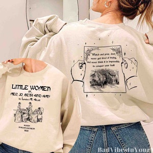 Little Women Sweatshirt, Little Women Gift, Louisa M. Alcott Gift, Literary Gift Bookish Gift, Long Sleeve Little Women, Bookish Shirt, Book