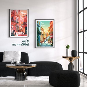 Athens Greece I Athens Illustration I Athens wall art I Set of Athens Art I 3 sets I set 3 I 3 piece poster
