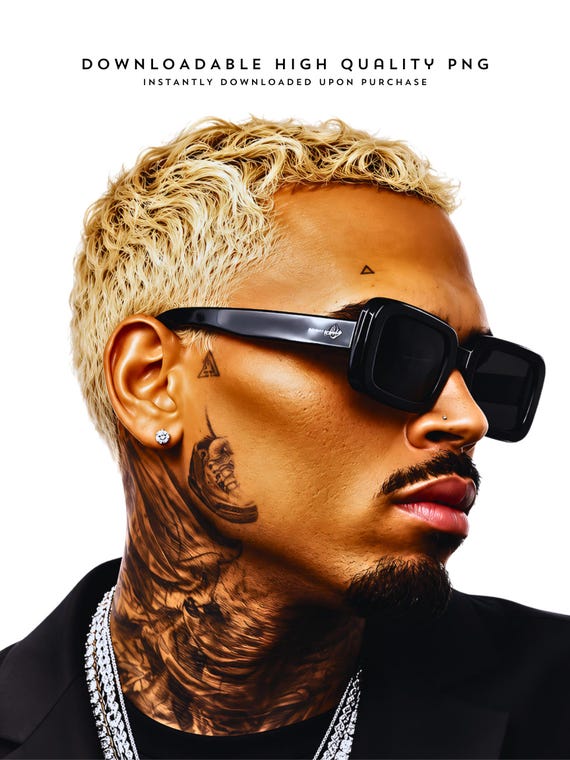 Chris Brown PNG: Downloadable Transparent PNG, DIY T-Shirt Design